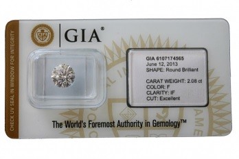 diamant sous scellé GIA