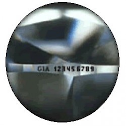 laser engraving girdle laser-engraving of the diamond