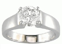 Thick band diamond ring - BS09