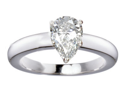 Pear diamond shape solitaire - BS10