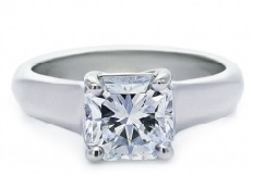 Thick band square diamond solitaire - BS20