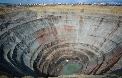 Mine diamantifère Russie