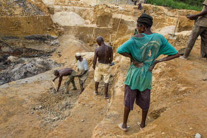 miniera di diamanti del Sudafrica