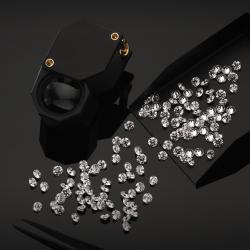 stocks diamants blancs stocks de diamants blancs avec loupe et pince