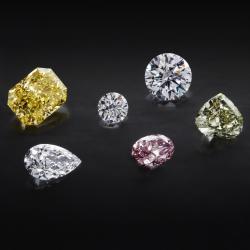 diamants de couleur diamants de différentes couleur et formes