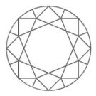 forma brillante diamante di forma a brillante