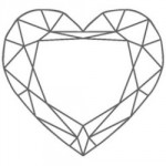 diamant forme coeur