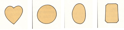 simmetria della forma di una pietra colorata