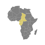 carte de l'Afrique Centrale