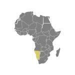 Carte de l'Afrique (Namibie)