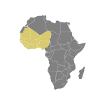 carte de l'Afrique de l'Ouest
