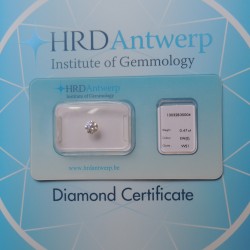 diamant sous scellé certificat certificat HRD et diamant sous scellé