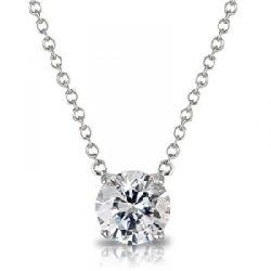 brilliant cut diamond pendant