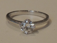 Very fine band diamond solitaire - BS23