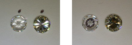 test to distinguish a real diamond from a zircon